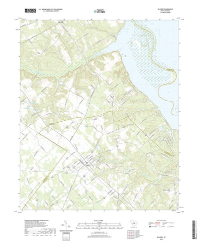 United States Geological Survey Elloree, SC (2020, 24000-Scale) digital map