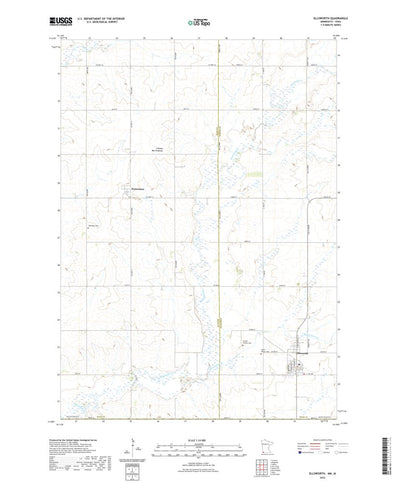 United States Geological Survey Ellsworth, MN (2022, 24000-Scale) digital map