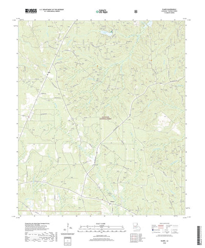 United States Geological Survey Elmer, LA (2020, 24000-Scale) digital map