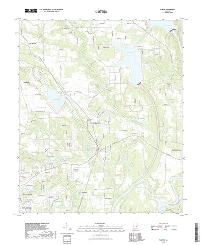 United States Geological Survey Elmore, AL (2020, 24000-Scale) digital map