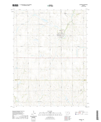 United States Geological Survey Elmwood, NE (2021, 24000-Scale) digital map