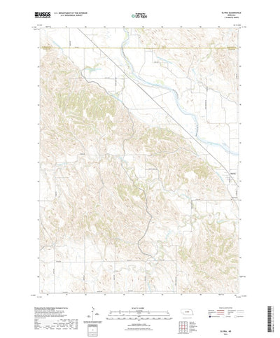 United States Geological Survey Elyria, NE (2021, 24000-Scale) digital map