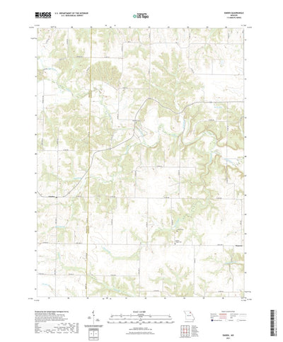 United States Geological Survey Emden, MO (2021, 24000-Scale) digital map
