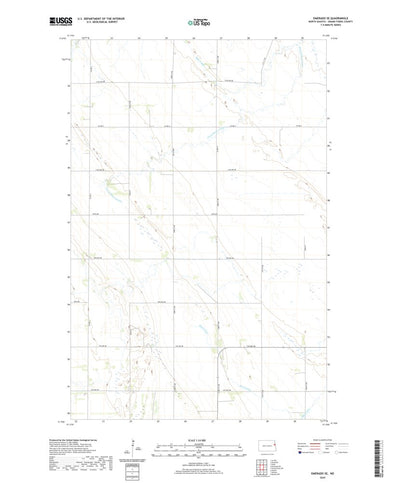 United States Geological Survey Emerado SE, ND (2020, 24000-Scale) digital map