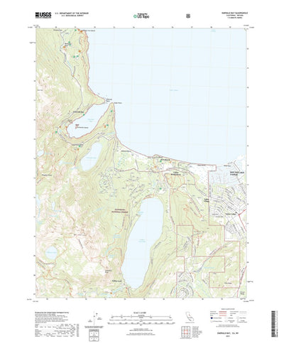 United States Geological Survey Emerald Bay, CA (2021, 24000-Scale) digital map