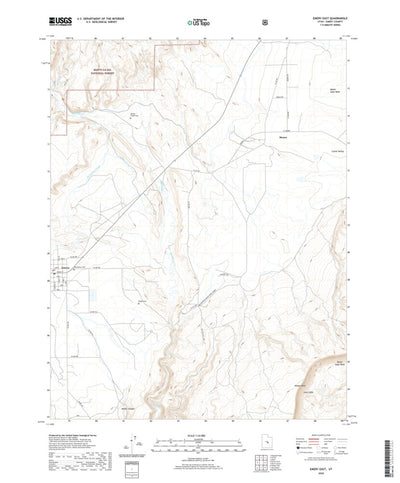 United States Geological Survey Emery East, UT (2020, 24000-Scale) digital map