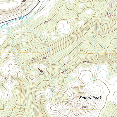 United States Geological Survey Emery Peak, NM (2020, 24000-Scale) digital map