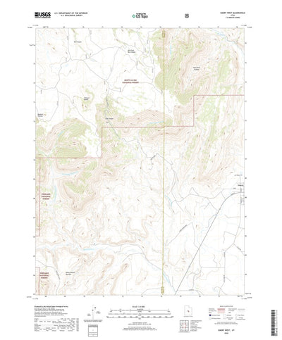 United States Geological Survey Emery West, UT (2020, 24000-Scale) digital map