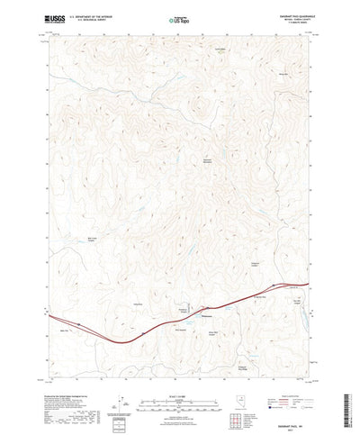 United States Geological Survey Emigrant Pass, NV (2021, 24000-Scale) digital map