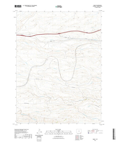 United States Geological Survey Emkay, WY (2021, 24000-Scale) digital map