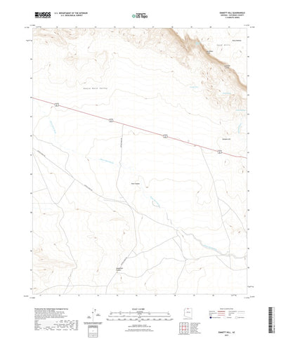 United States Geological Survey Emmett Hill, AZ (2021, 24000-Scale) digital map