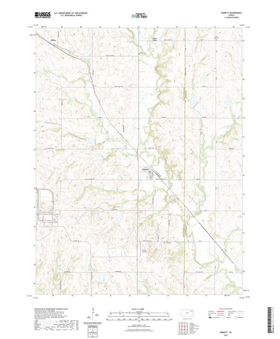 United States Geological Survey Emmett, KS (2022, 24000-Scale) digital map