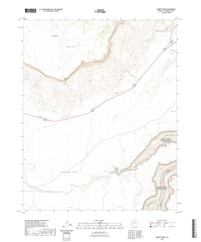 United States Geological Survey Emmett Wash, AZ (2021, 24000-Scale) digital map