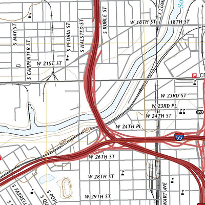 United States Geological Survey Englewood, IL (2021, 24000-Scale) digital map