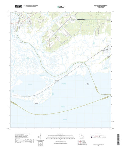 United States Geological Survey English Lookout, LA (2020, 24000-Scale) digital map