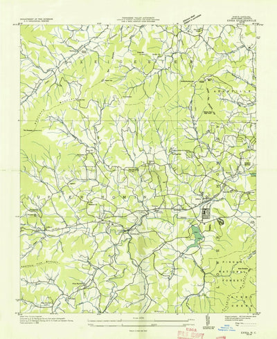 United States Geological Survey Enka, NC (1936, 24000-Scale) digital map