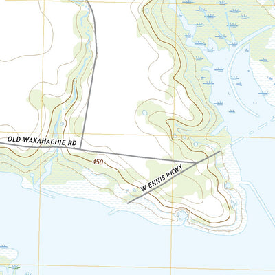 United States Geological Survey Ennis West, TX (2022, 24000-Scale) digital map