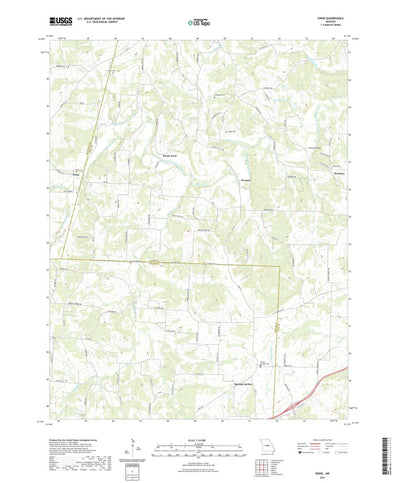 United States Geological Survey Enon, MO (2021, 24000-Scale) digital map