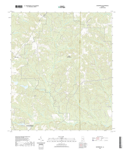 United States Geological Survey Enterprise NE, AL (2020, 24000-Scale) digital map