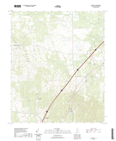 United States Geological Survey Epes West, AL (2020, 24000-Scale) digital map