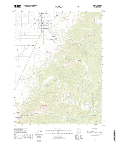 United States Geological Survey Ephraim, UT (2020, 24000-Scale) digital map