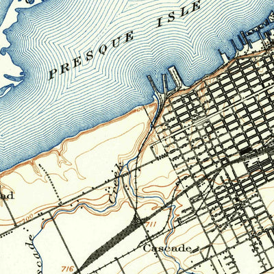 United States Geological Survey Erie, PA (1899, 62500-Scale) digital map
