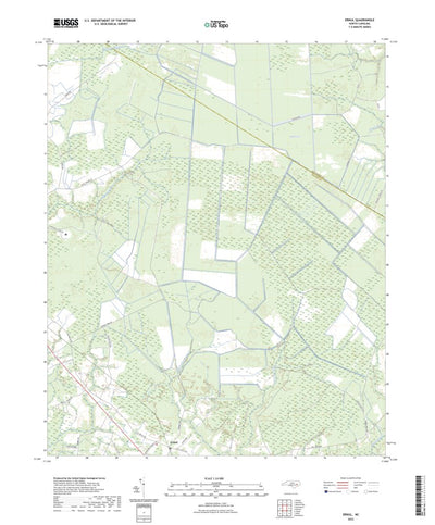 United States Geological Survey Ernul, NC (2022, 24000-Scale) digital map