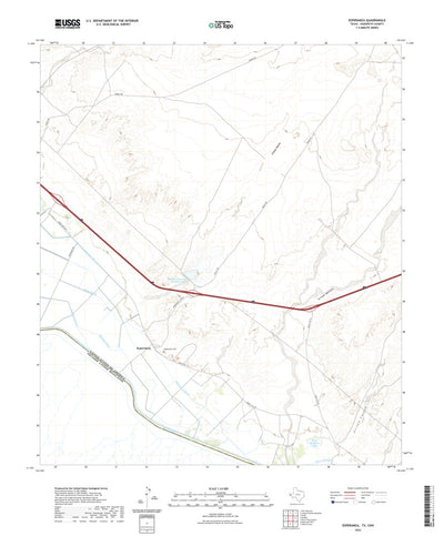 United States Geological Survey Esperanza, TX (2022, 24000-Scale) digital map
