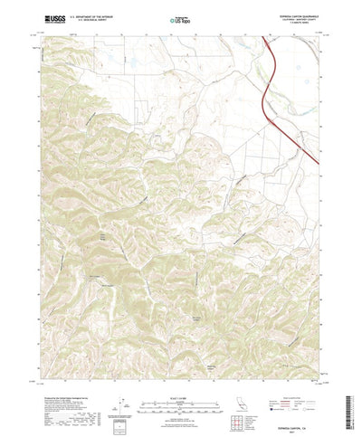 United States Geological Survey Espinosa Canyon, CA (2021, 24000-Scale) digital map