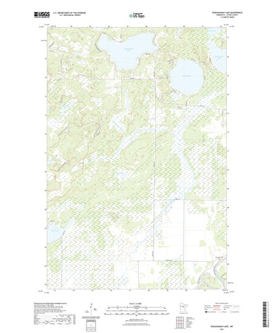 United States Geological Survey Esquagamah Lake, MN (2022, 24000-Scale) digital map