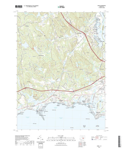 United States Geological Survey Essex, CT (2021, 24000-Scale) digital map
