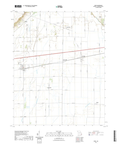 United States Geological Survey Essex, MO (2021, 24000-Scale) digital map