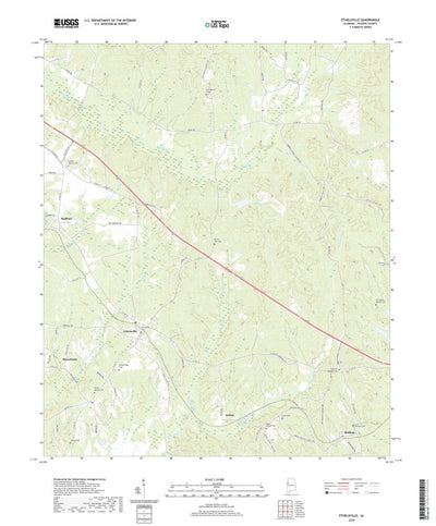 United States Geological Survey Ethelsville, AL (2020, 24000-Scale) digital map