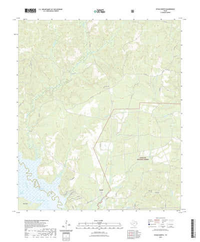 United States Geological Survey Etoile North, TX (2022, 24000-Scale) digital map