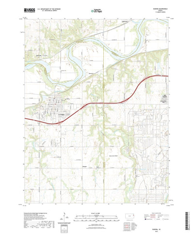 United States Geological Survey Eudora, KS (2022, 24000-Scale) digital map