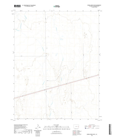 United States Geological Survey Eureka Creek South, CO (2022, 24000-Scale) digital map