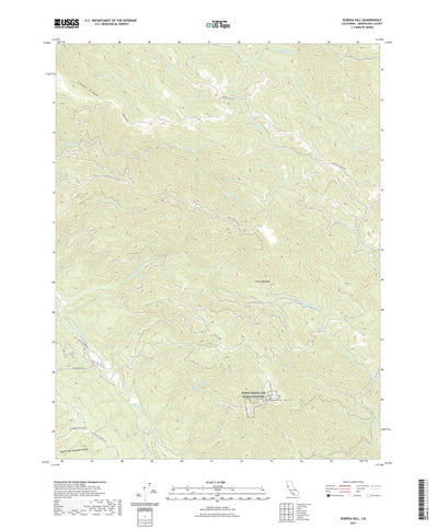 United States Geological Survey Eureka Hill, CA (2021, 24000-Scale) digital map