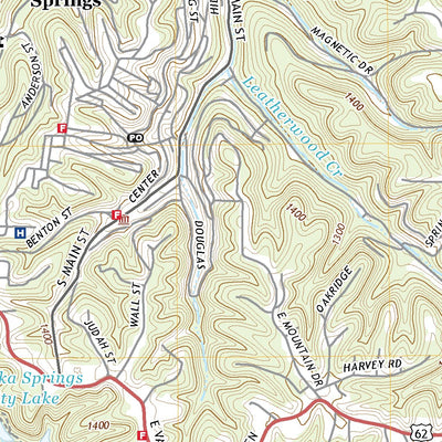 United States Geological Survey Eureka Springs, AR (2020, 24000-Scale) digital map