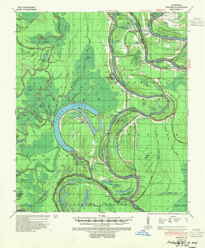 United States Geological Survey Eva, LA (1941, 62500-Scale) digital map