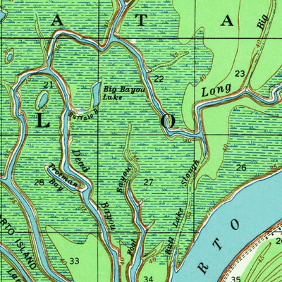 United States Geological Survey Eva, LA (1941, 62500-Scale) digital map