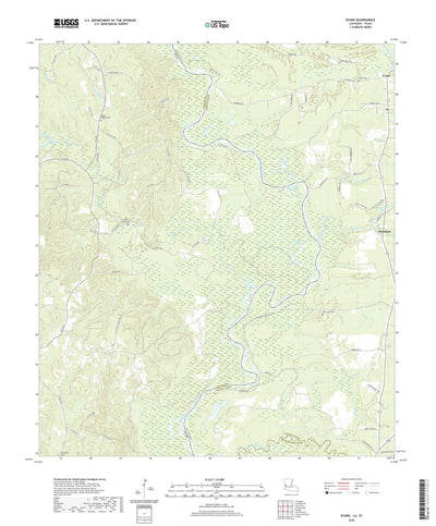 United States Geological Survey Evans, LA (2020, 24000-Scale) digital map