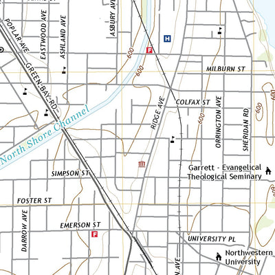 United States Geological Survey Evanston, IL (2021, 24000-Scale) digital map