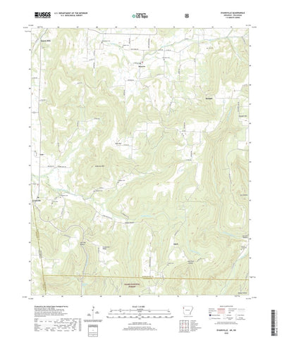 United States Geological Survey Evansville, AR (2020, 24000-Scale) digital map