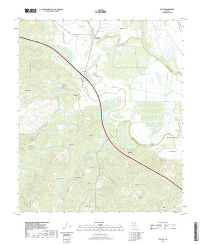 United States Geological Survey Evelyn, LA (2020, 24000-Scale) digital map