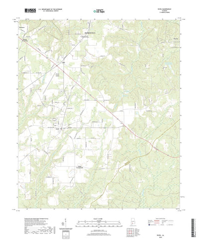 United States Geological Survey Excel, AL (2020, 24000-Scale) digital map