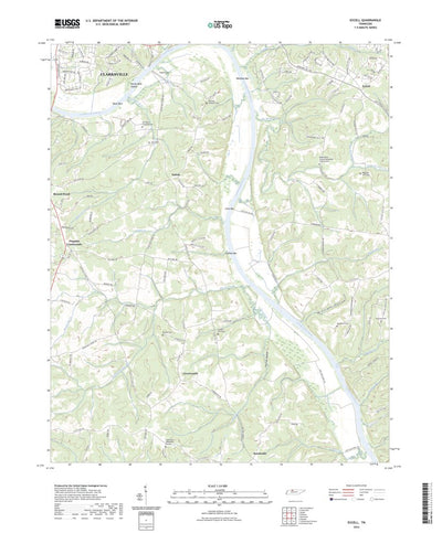 United States Geological Survey Excell, TN (2022, 24000-Scale) digital map