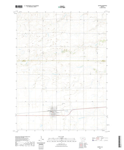 United States Geological Survey Exeter, NE (2021, 24000-Scale) digital map