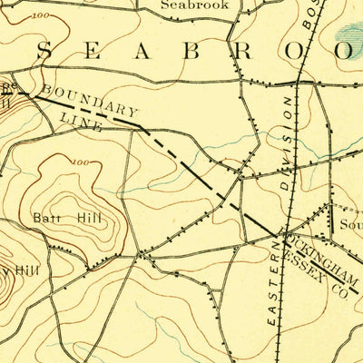 United States Geological Survey Exeter, NH-MA (1894, 62500-Scale) digital map