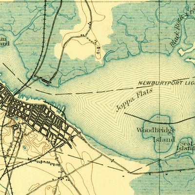 United States Geological Survey Exeter, NH-MA (1894, 62500-Scale) digital map