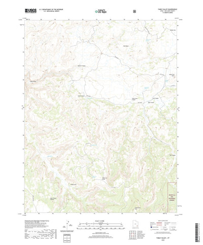 United States Geological Survey Fable Valley, UT (2020, 24000-Scale) digital map